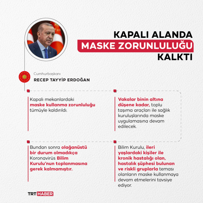 Okullarda maske kalktı mı? Otobüslerde, kapalı alanlarda maske zorunluluğu bitti mi?